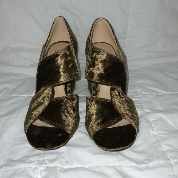 Cabi Interlock Chunky Block Heels Green Shoes size 7 - Picture 10 of 10